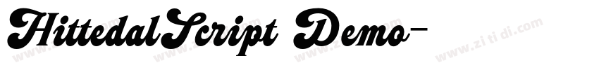 HittedalScript Demo字体转换